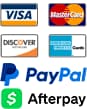 All major payment methods accepted